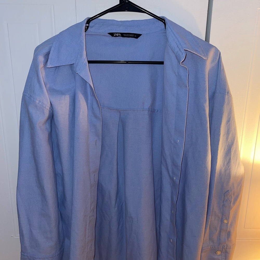 Zara Womens Blue Shirt